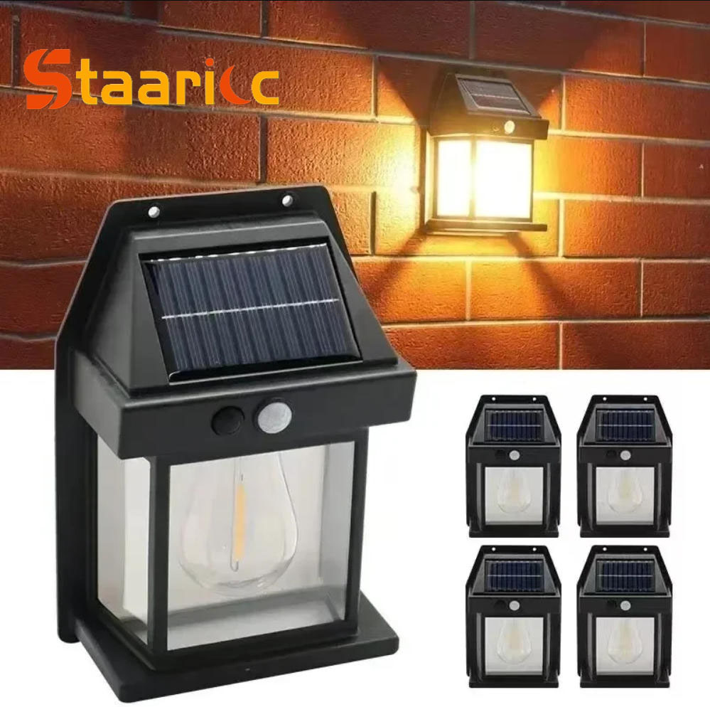 Outdoor Lighting Motion Sensor - Outdoor Solar Tungsten Wall Light with