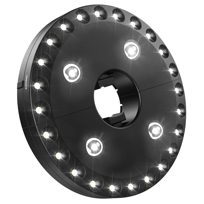 Outdoor Lighting Pole - Super Bright Umbrella Pole Light, 28