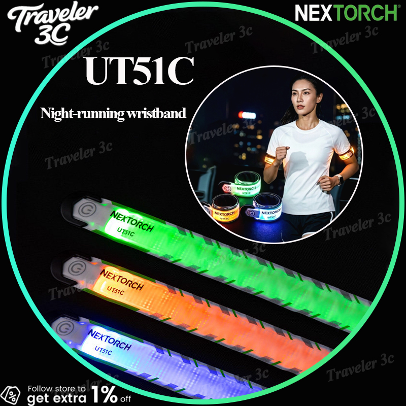 Outdoor Lighting Strip - Nextorch LED Armband Light USB Rechargeable