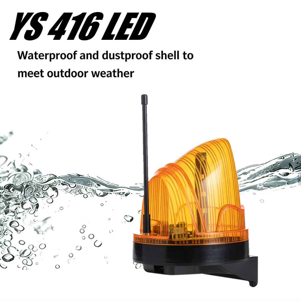 Outdoor Lighting Pole - Universal 12V/220V LED Strobe Warning Light