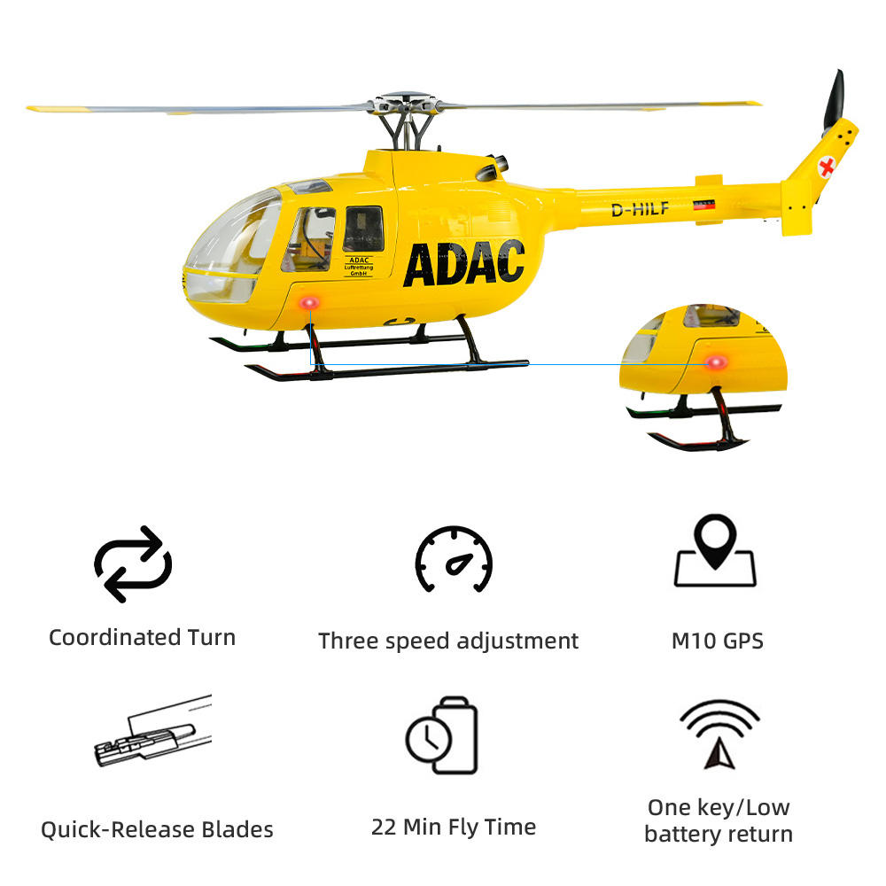 FLY WING BO105 Scale Helicopte - Outdoor Lighting Options review and price