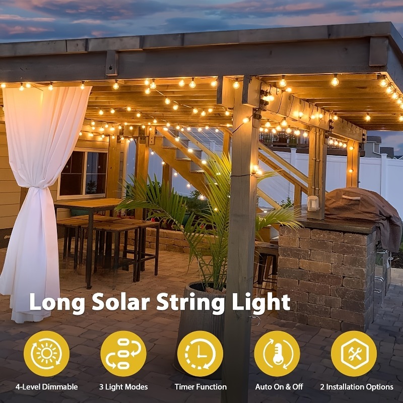 64FT G40 Solar Powered Dimmabl - Outdoor Lighting Remote Control review and price
