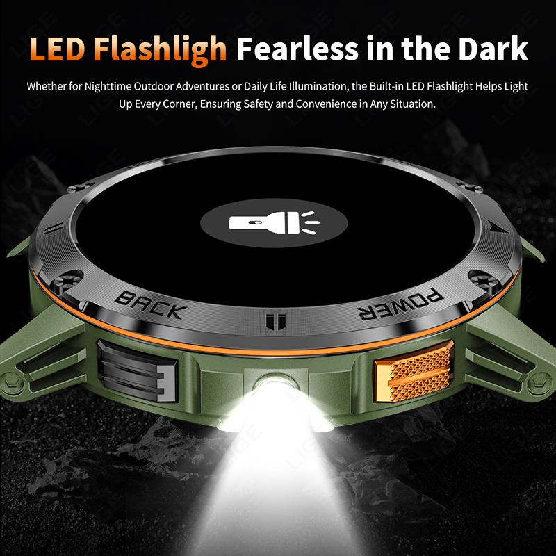 LIGE 400mAh Military Grade Men - Outdoor Lighting Ip Rating review and price