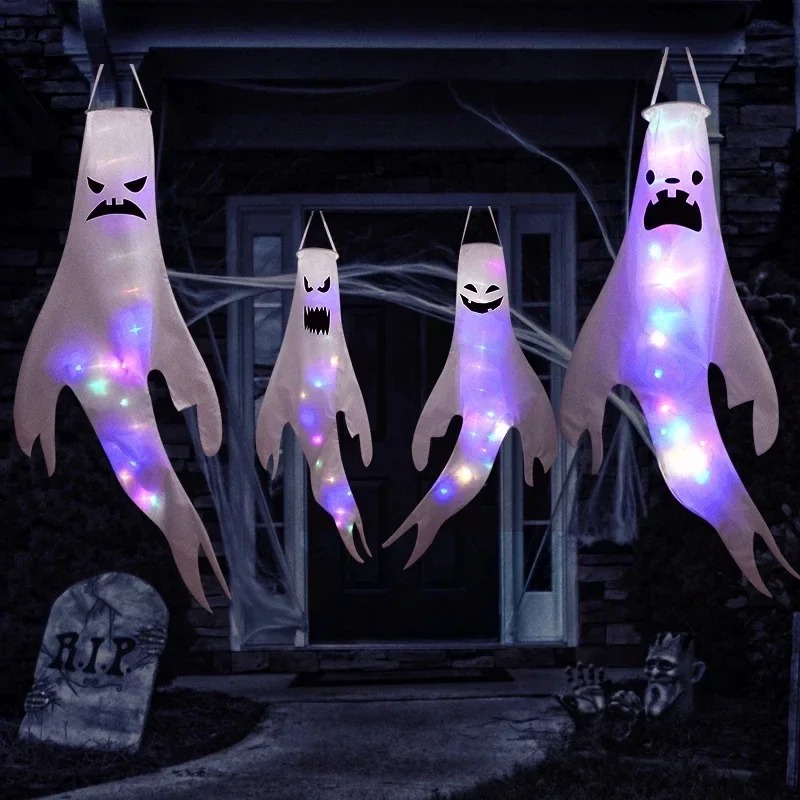 Hanging Ghost Halloween LED Lu - Outdoor Lighting Pole review and price