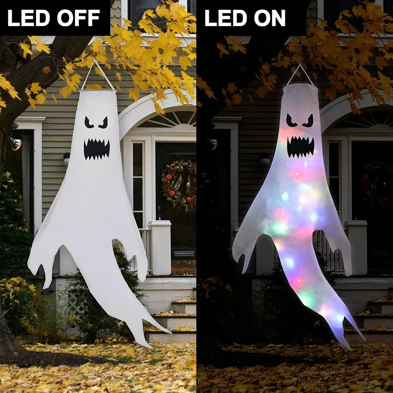 Hanging Ghost Halloween LED Lu - Outdoor Lighting Pole review and price