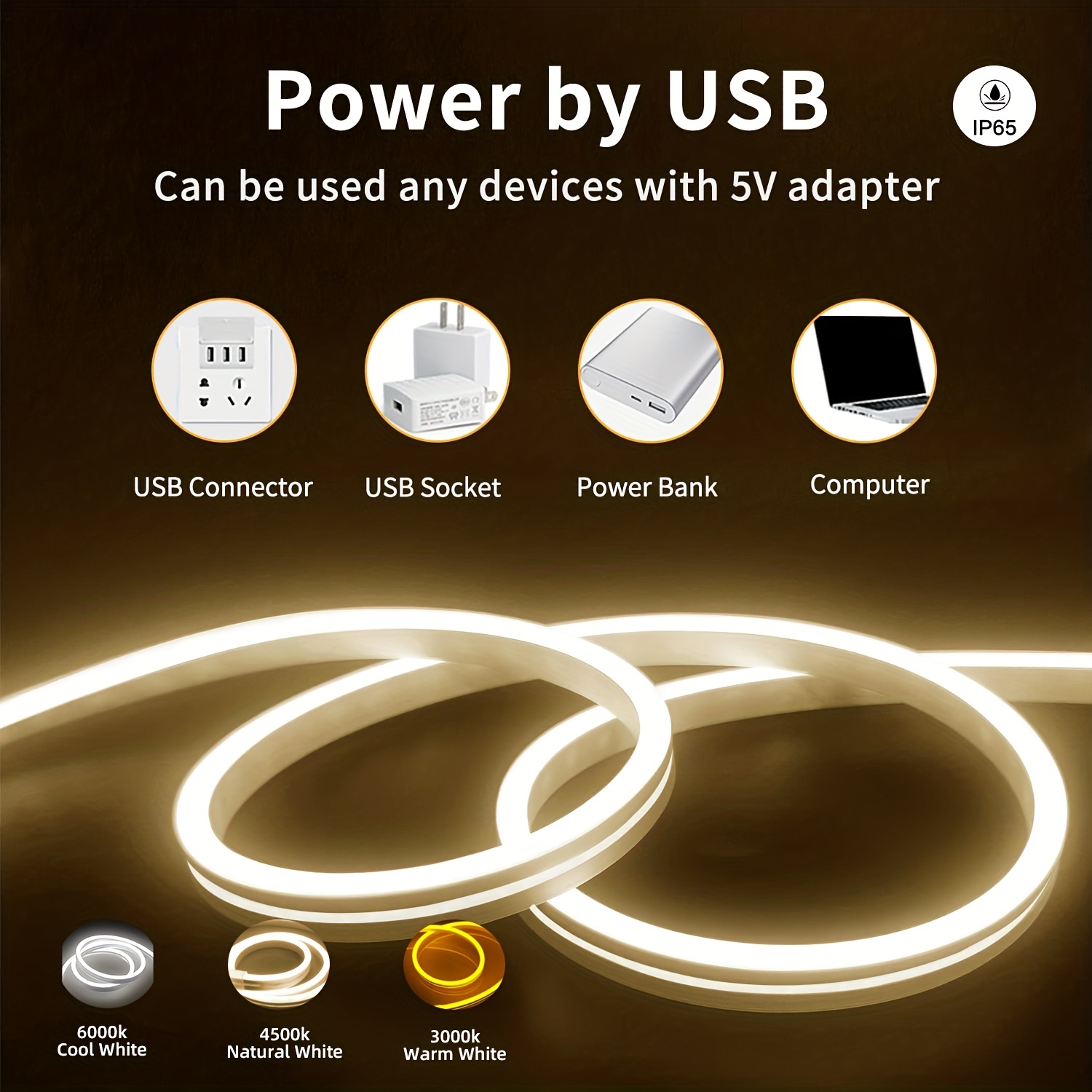 Neon LED Light Strip 5V USB Mo - Outdoor Lighting Strip review and price