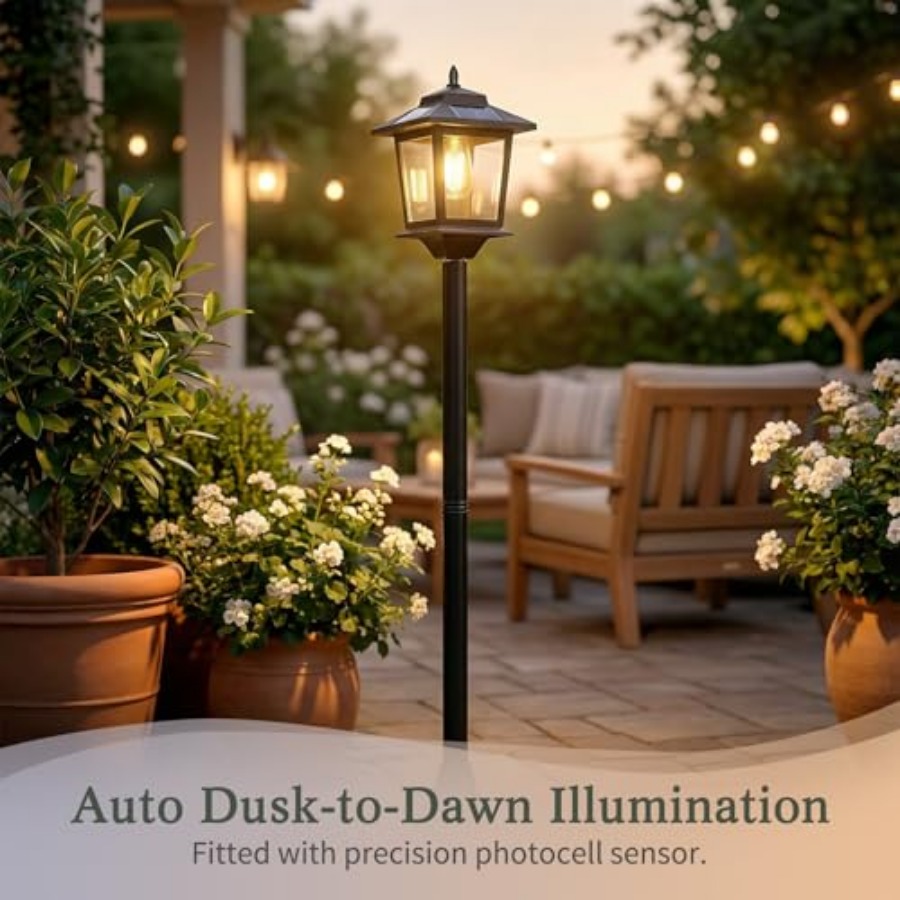 Outdoor Solar Post Lights, 2-P - Outdoor Lighting Pole review and price