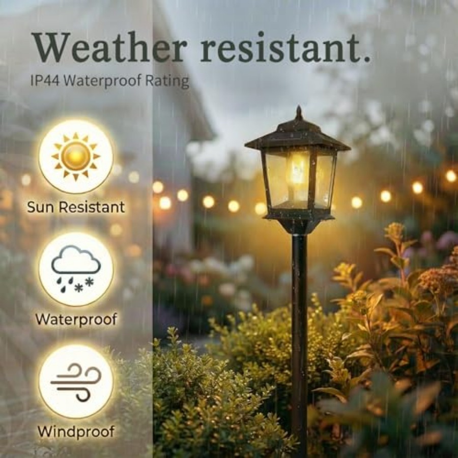 Outdoor Solar Post Lights, 2-P - Outdoor Lighting Pole review and price