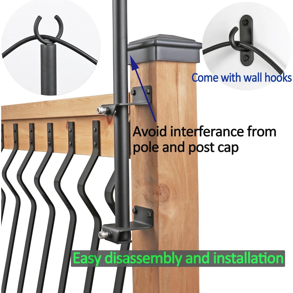 2 pack string light poles - st - Outdoor Lighting Pole review and price