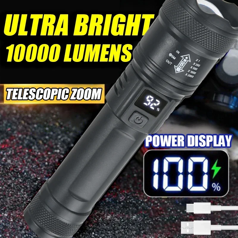 9900LM Powerful LED Flashlight - Outdoor Lighting Pole review and price
