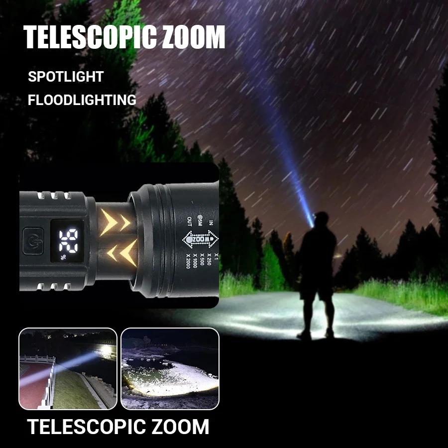 9900LM Powerful LED Flashlight - Outdoor Lighting Pole review and price