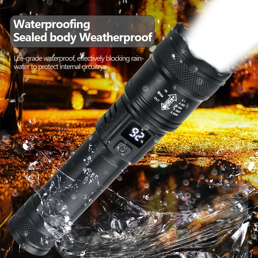9900LM Powerful LED Flashlight - Outdoor Lighting Pole review and price