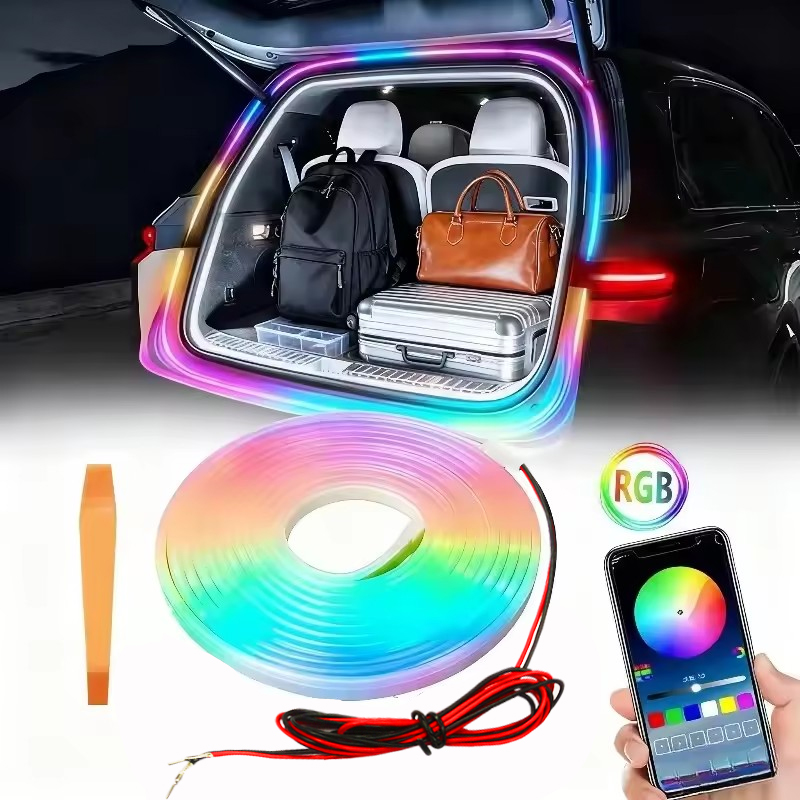 RGB Car Trunk LED Strip Light  - Outdoor Lighting Strip review and price