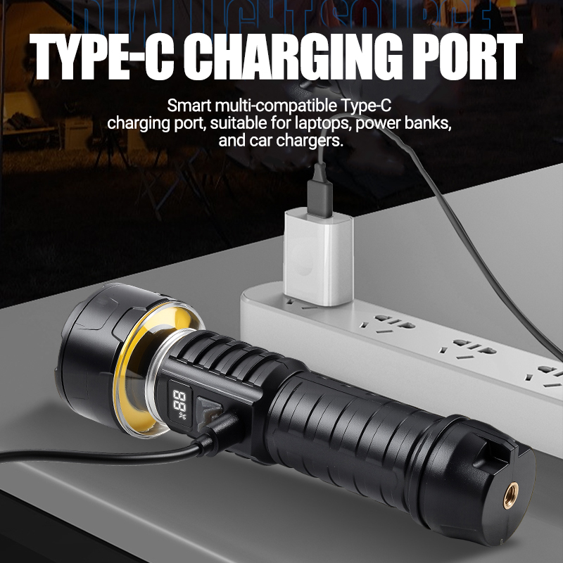 COB LED Flashlight Rechargeabl - Outdoor Lighting Portable review and price