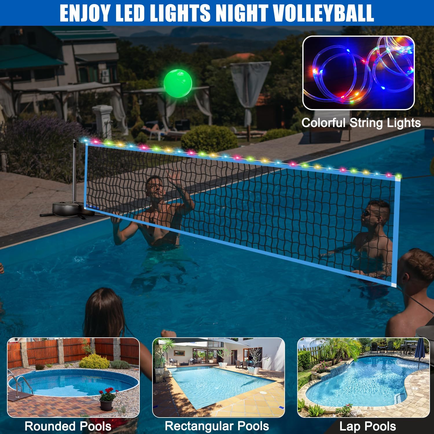 Portable Outdoor LED Volleybal - Outdoor Lighting Portable review and price