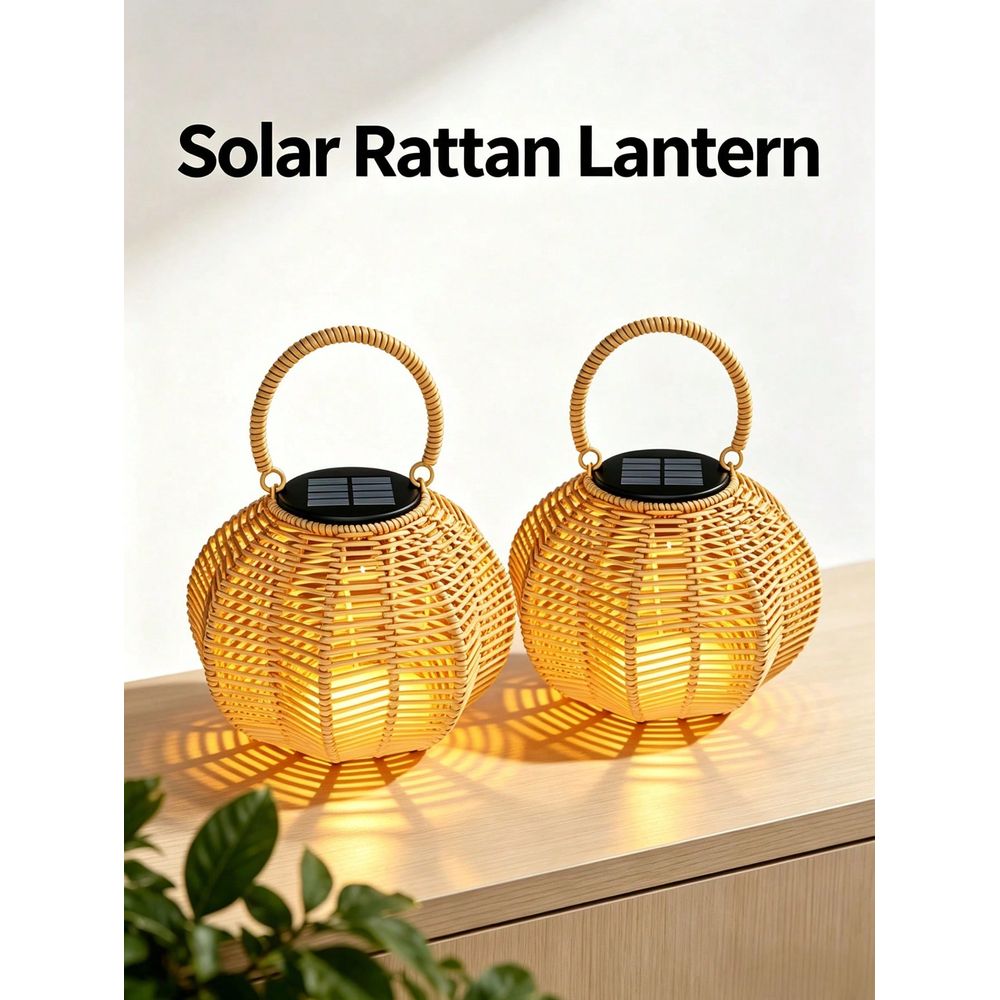 Rattan Solar Ambient Light For - Solar Lantern Hanging review and price