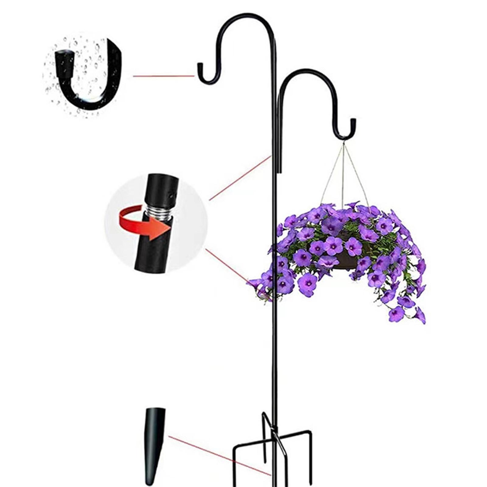 Shepherds Hooks Black Outdoor  - Outdoor Lighting Pole review and price