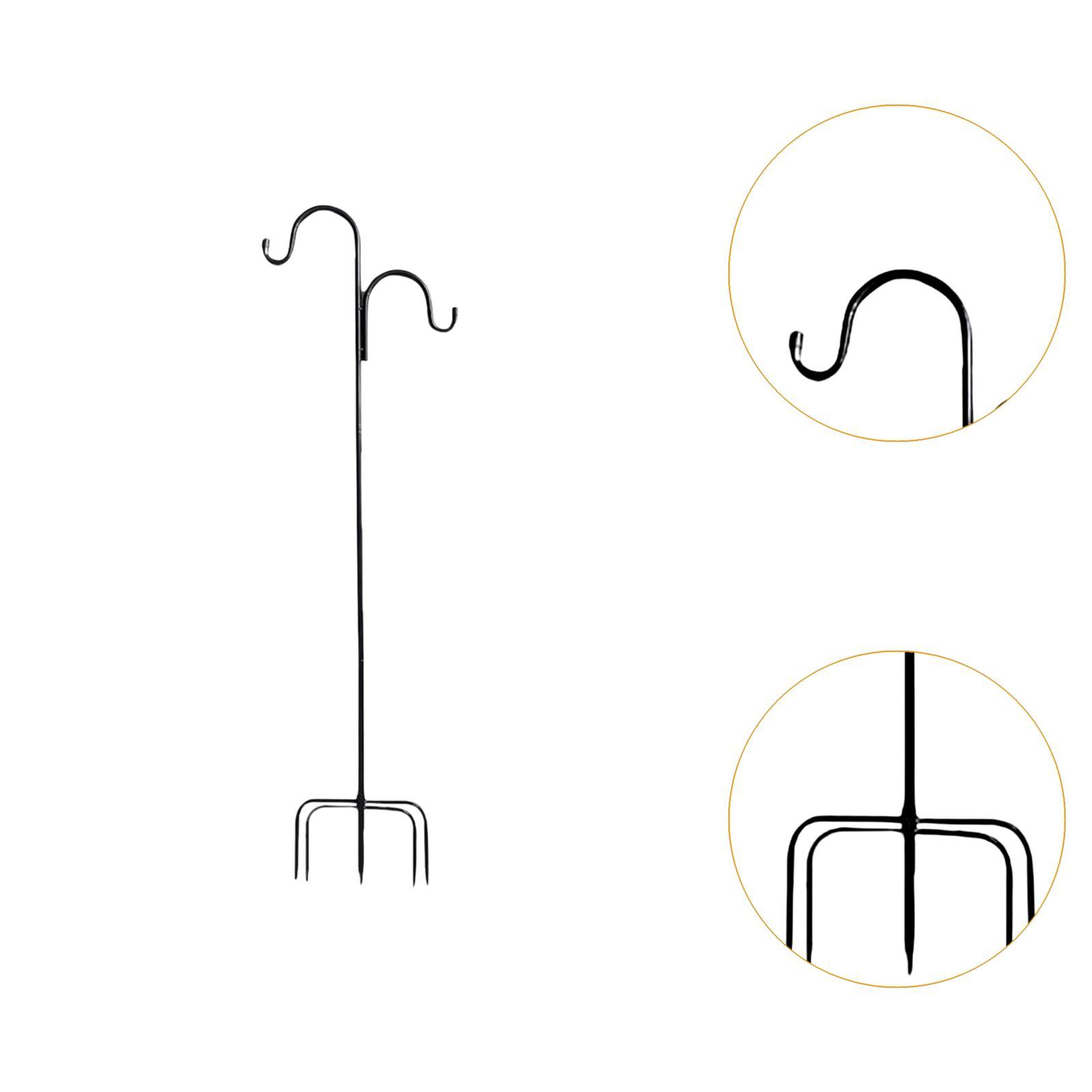 Shepherds Hooks Black Outdoor  - Outdoor Lighting Pole review and price