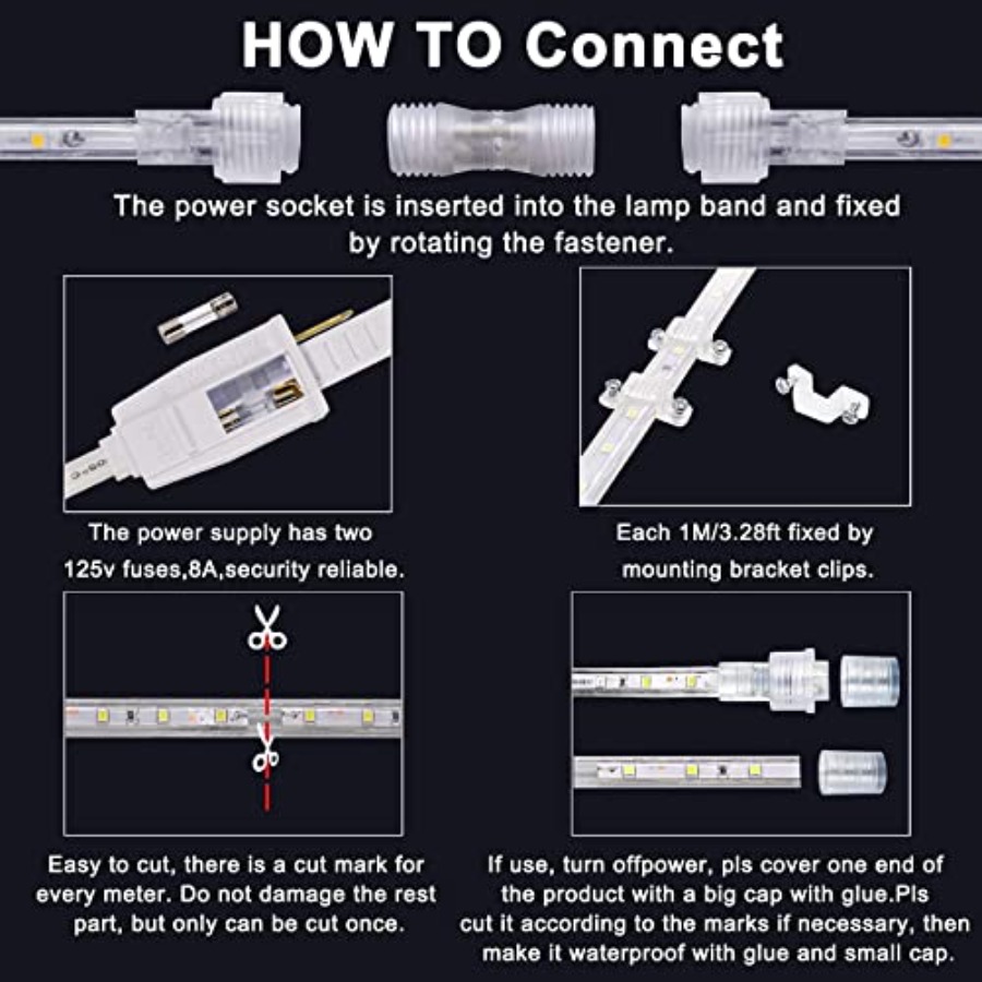 110V 2 Wire Led Strip Lights O - Outdoor Lighting Strip review and price