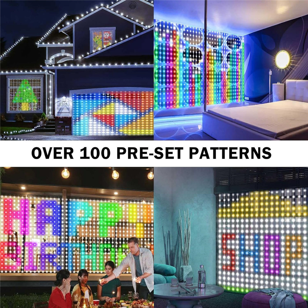 1/2PCS 400LED Curtain Lights L - Outdoor Lighting Remote Control review and price