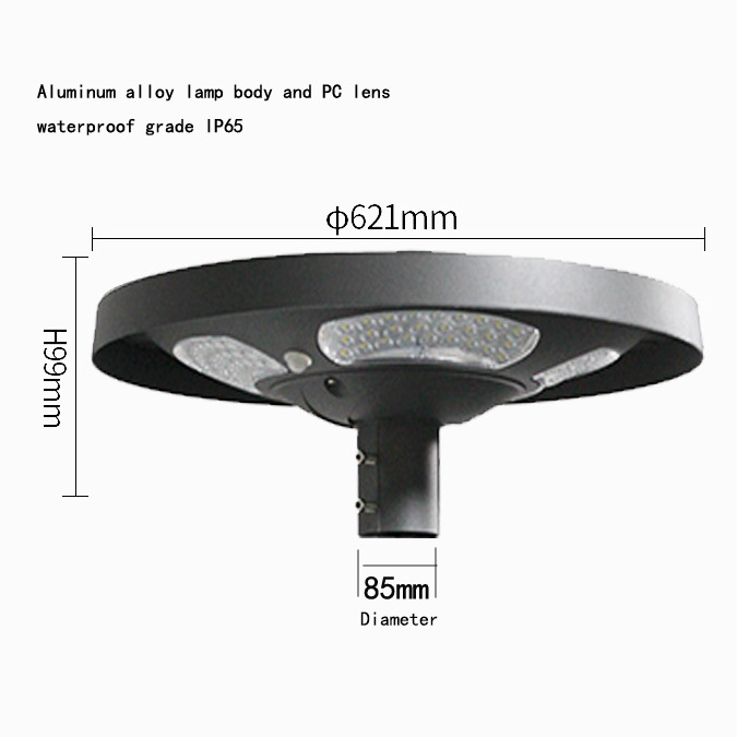 Waterproof IP65 UFO Solar LED  - Outdoor Lighting Pole review and price