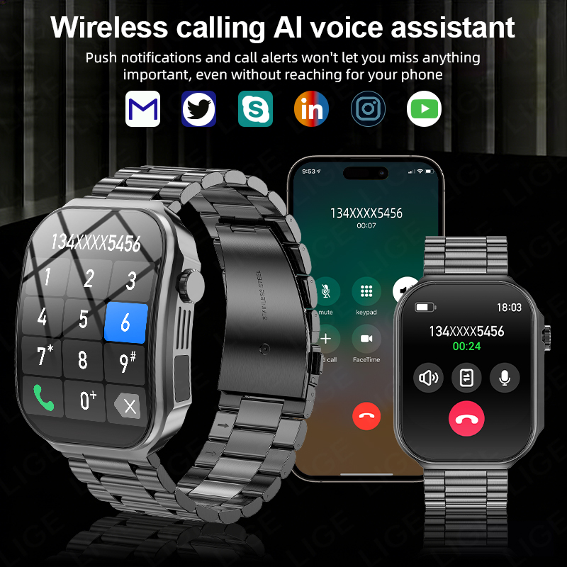 Men Smart Watch 3D Curved Scre - Outdoor Lighting Ip Rating review and price