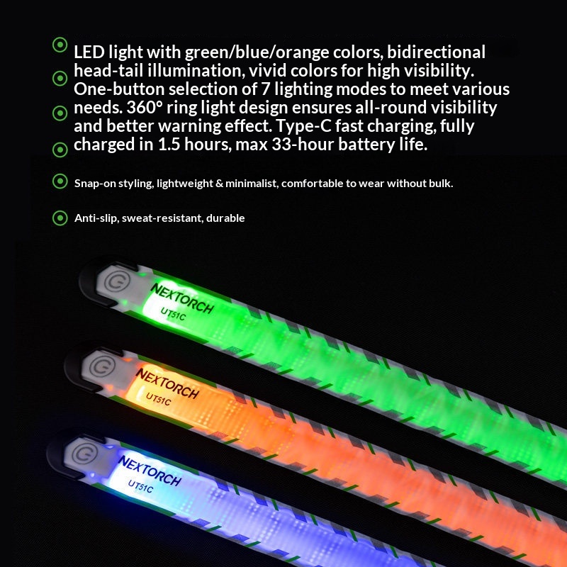 Nextorch LED Armband Light USB - Outdoor Lighting Strip review and price