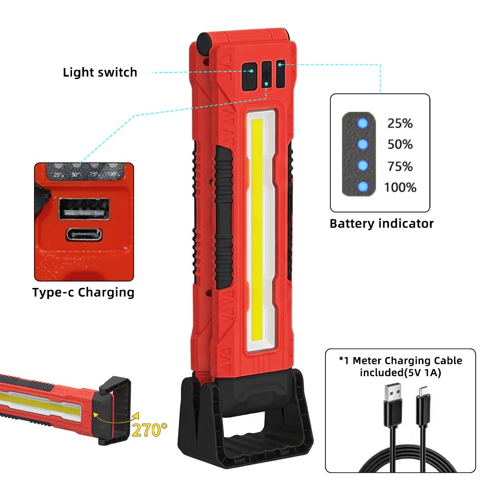 New COB Work Light USB Recharg - Outdoor Lighting Strip review and price